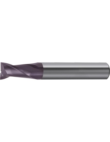 Fresa frontal corta DIN6527 VHM Z2 vástago HA8mm