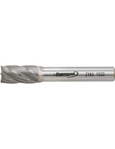 Fresa con mango MD cilíndrico con dentado frontal 1020 alu 6mm 10x20mm