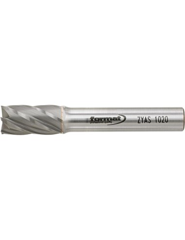Fresa con mango MD cilíndrico con dentado frontal 1020 alu 6mm 10x20mm