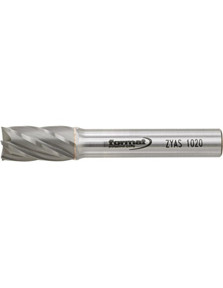 Fresa con mango MD cilíndrico con dentado frontal 1020 alu 6mm 10x20mm