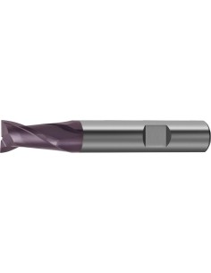 Fresa frontal corta MDI DIN6527 MDI TiALN Z2 vástago HB 16mm GÜHRING