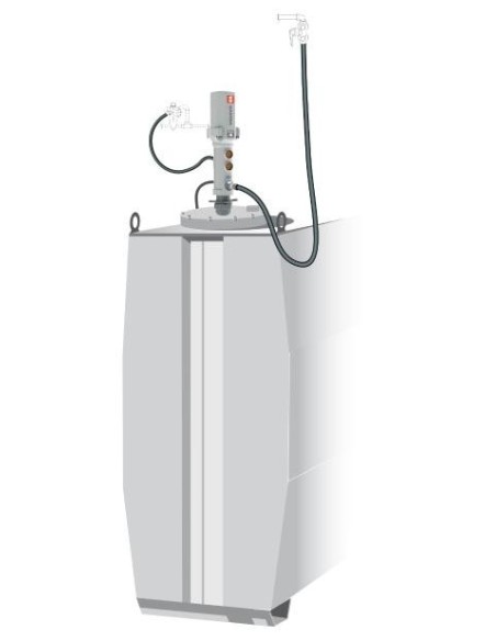 KIT DE BOMBA NEUMÁTICA PUMPMASTER 4 - 5:1 PARA ACEITE, CISTERNA