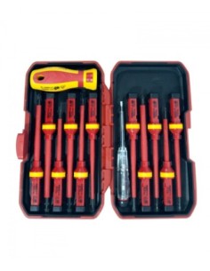 JUEGO DESTORNILLADORES AISLADOS INTERC.13pcs