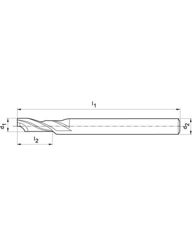 Fresa 1 diente WN HSCo5 10,0mm