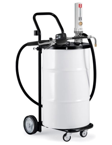 PAQUETE MÓVIL DE BOMBA NEUMÁTICA PUMPMASTER 2 - 3:1 PARA ACEITE, BIDÓN 50 L