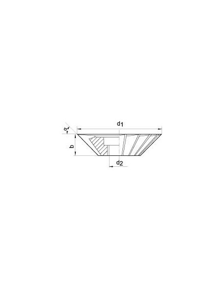 Fresa angular DIN842 HSS forma 60grados 50x16mm