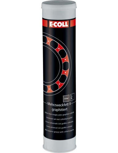 Grasa multiusos II grafitada Cartucho 400g E-COLL