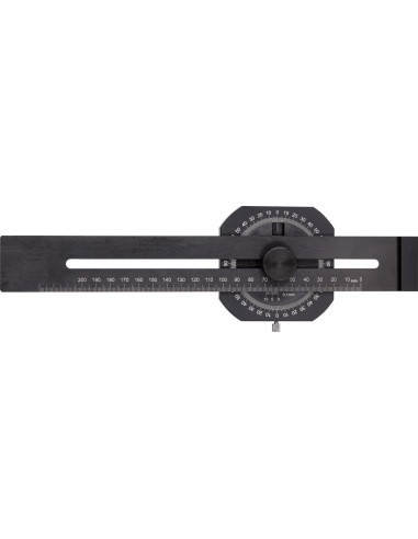 Gramil de precisión con medidor de grados 200mm FORTIS
