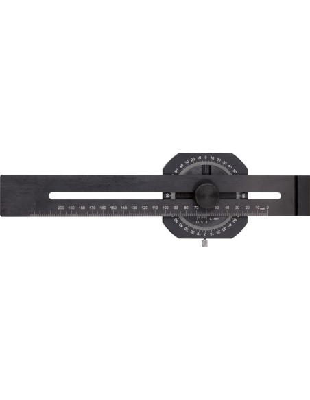 Gramil de precisión con medidor de grados 200mm FORTIS