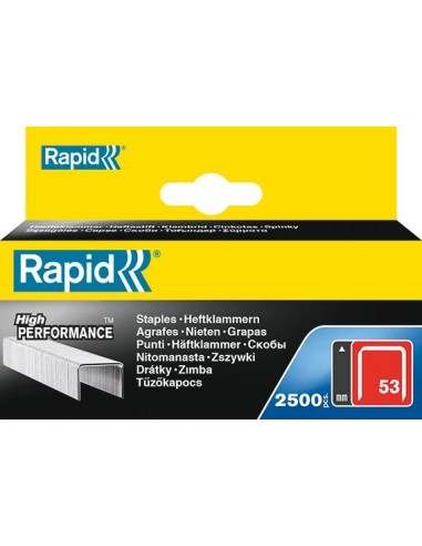 Grapa 53/10 2500 pzas Rapid