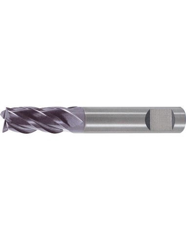 Fresa frontal VHM 4,0mm corto HB Z4 TiAlN norma de fábrica FORMATO