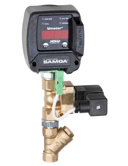 KIT U·METER DE ALUMINIO 3/4 CON VÁLVULA SOLENOIDE Y FILTRO TIPO Y, DIESEL