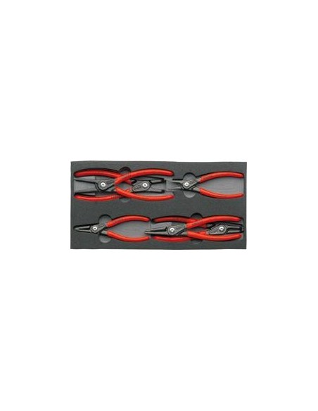 Jgo alicates p/ circlips precisión de 6 pzas KNIPEX