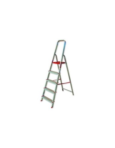 ESCALERA TIJERA DOMESTICA CON ARCO DE SEGURIDAD Serie T-DOM | 74-168 T-DOM-8x1*