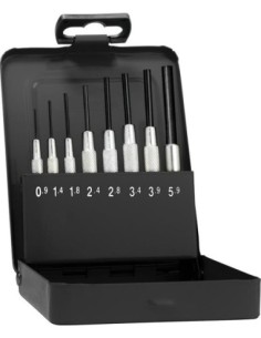 Juego extractor pasador con manguito en caja metálica