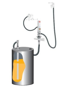 KIT DE BOMBA NEUMÁTICA PUMPMASTER 2 - 3:1 PARA ACEITE, MURAL, BIDÓN 205 L