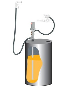 KIT DE BOMBA NEUMÁTICA PUMPMASTER 4 - 3:1 PARA ACEITE, BIDÓN 205 L