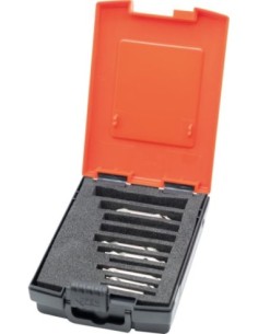Jgo. broca centrar DIN333HSSCo5 forma A 1,0-4,0mm 6 piezas