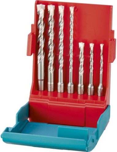 Juego de brocas de martillo SDS-plus Bionic Pro 7piezas heller
