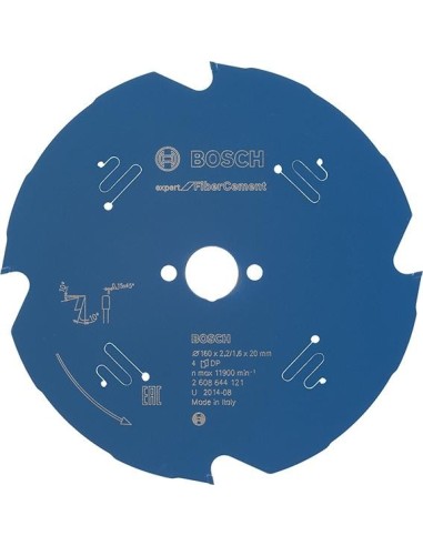 Hoja de sierra circular de metal duro 190x2,2/1,6x20 4Z TCG BosU.E.1 unidad Expert for