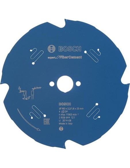 Hoja de sierra circular de metal duro 190x2,2/1,6x20 4Z TCG BosU.E.1 unidad Expert for