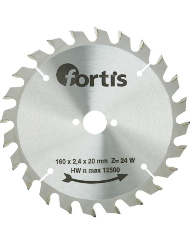 Hoja sier circ MD 160x2,4x20mm Z20W Fortis