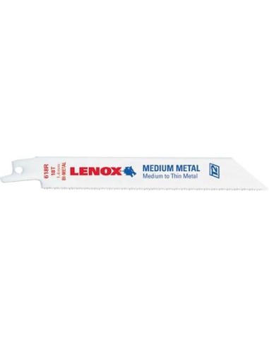 Hoja de sierra de sable 20566618R 152x19x0,9mm 18dientes paquete 5 uds LENOX