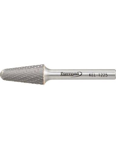 Fresa c/ mango MD forma cono redondo 1225 C 6mm 12x25mm