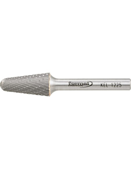 Fresa c/ mango MD forma cono redondo 1225 C 6mm 12x25mm