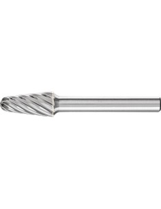 Fresa con mango MD forma cono redondo 1020 INOX 6mm 10x20mm Pferd