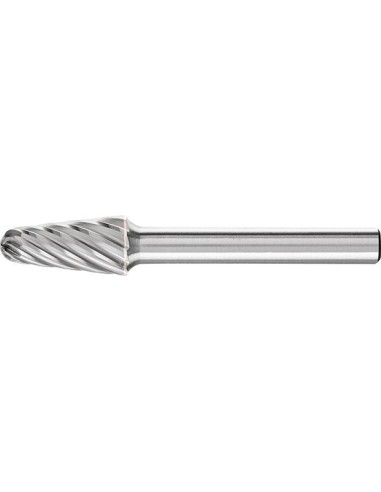 Fresa con mango MD forma cono redondo 1020 INOX 6mm 10x20mm Pferd