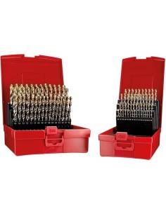Jgo broca espir. 1-10mm x0,1 A002 en caja 118G tipo N 4xD 91 pzas Punta TiN A095209 Dormer