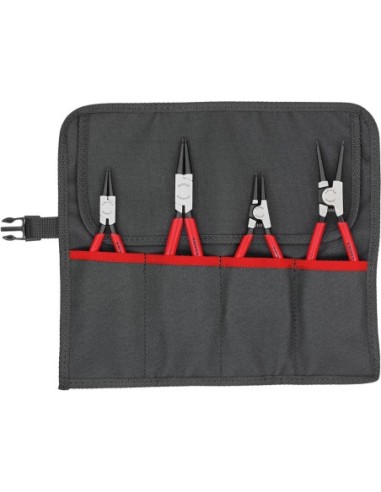 Jgo alicates p/ circlips en bolsa enrollable 4 pzas KNIPEX