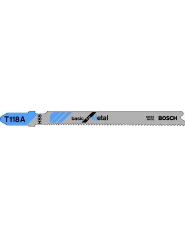 Hoja sierra calar T 118 Apaquete c/ 5 u. Bosch