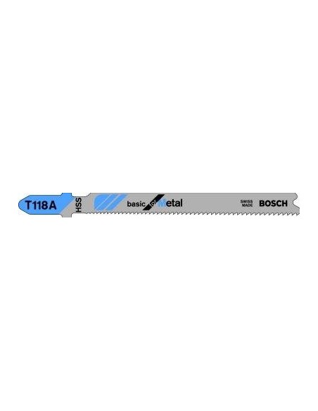 Hoja sierra calar T 118 Apaquete c/ 5 u. Bosch