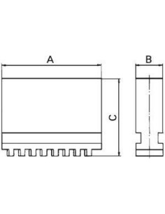 Jgo 3 garras DIN6350BL 250mm 2