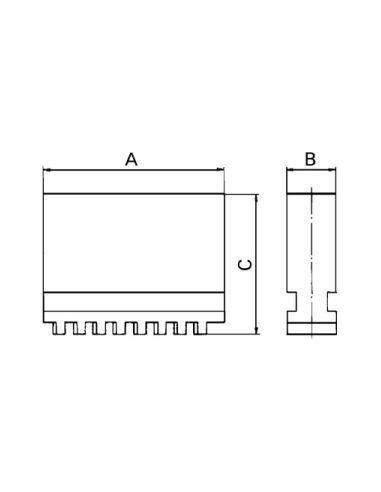 Jgo 3 garras DIN6350BL 250mm