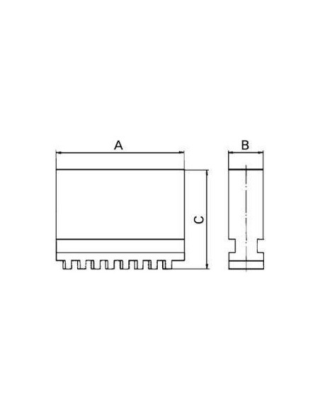 Jgo 3 garras DIN6350BL 250mm