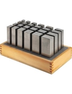 Jgo bases paralelas P L 125mm en soporte de madera AMF