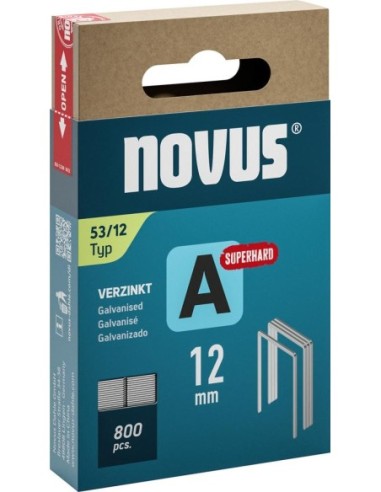 Grapa de alambre fino A tipo 53/12 mm ST Novus U.E.  800 unidades
