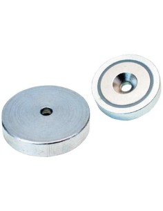 Imán plano NdFeB con orificio 25x7mm
