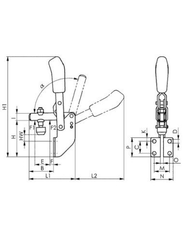 Brida vertical 6803 tam.1AMF