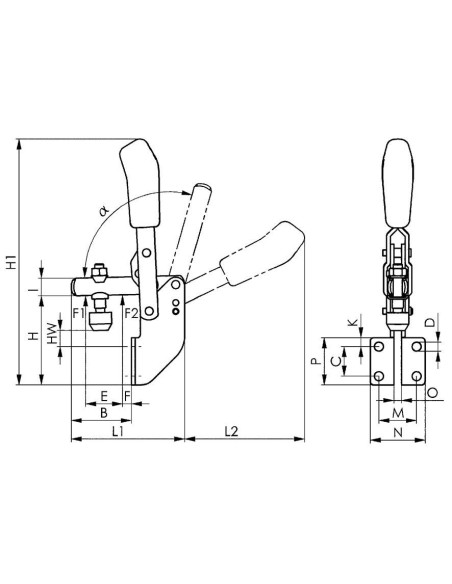 Brida vertical 6803 tam.1AMF
