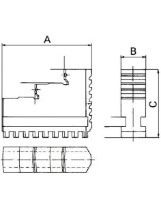 Jgo 3 garras DIN6350DB 100mm RÖHM 2