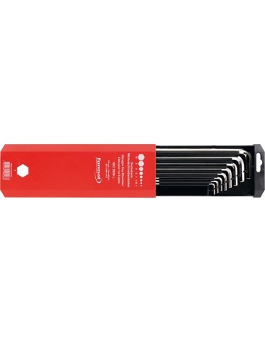 Jgo llaves Allen en caja corrediza hembra hex larga 2-10x mm