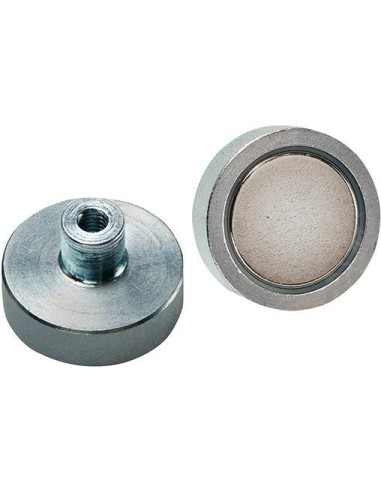 Imán plano NdFeB con rosca 10x4,5/ 11,5mm