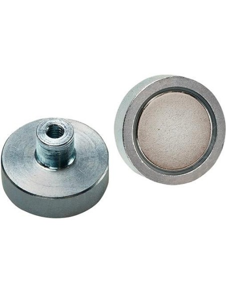 Imán plano NdFeB con rosca 10x4,5/ 11,5mm