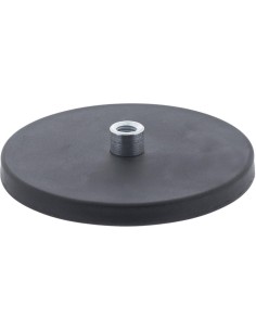 Imán plano 88mm con casquillo M8/de goma