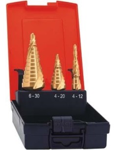 Jgo brocas escalonadas HSS TiN ranurada helicoidal 4-30mm