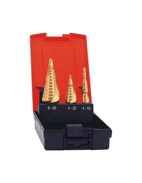 Jgo brocas escalonadas HSS TiN ranurada helicoidal 4-30mm